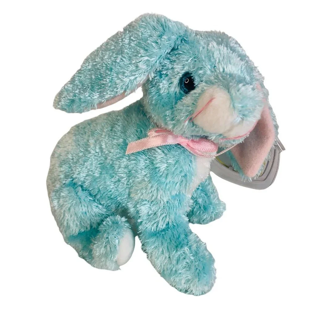 3 TY Beanie Babies Spring Cottonball Hoppity Easter Rabbit Plush Bean Bag Animal